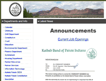 Tablet Screenshot of kaibabpaiute-nsn.gov